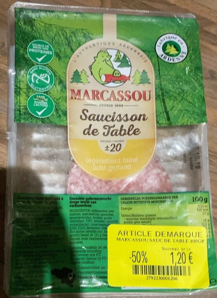 Saucisson de table