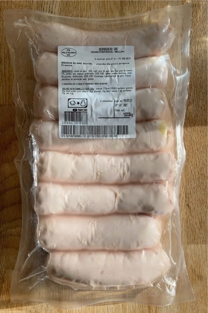 Boudin blanc royal
