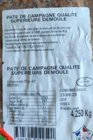 Pâté de campagne qualité supérieure démoulé