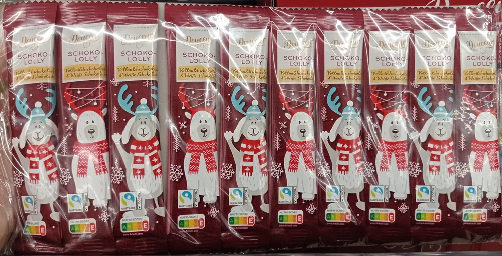Schoko Lolly Vollmilch & Weiß Schokolade