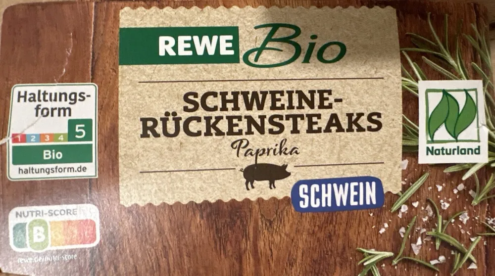 Schweine Rückensteaks