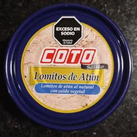 Lomitos de atún al natural con caldo vegetal