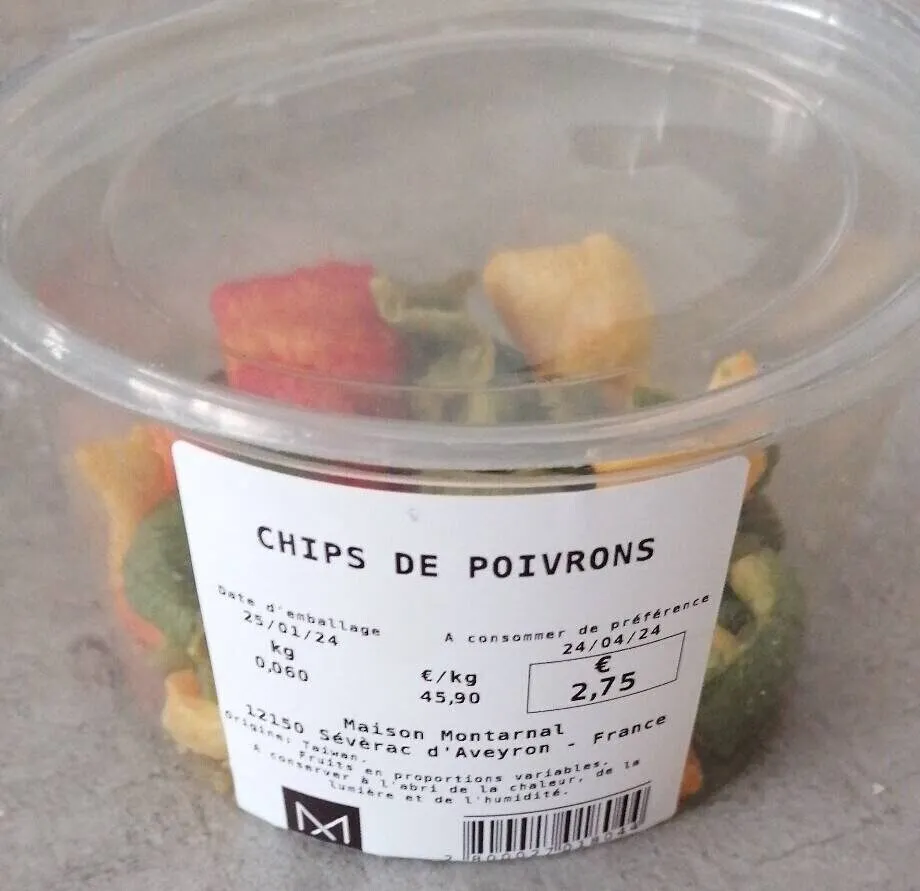 CHIPS DE POIVRONS