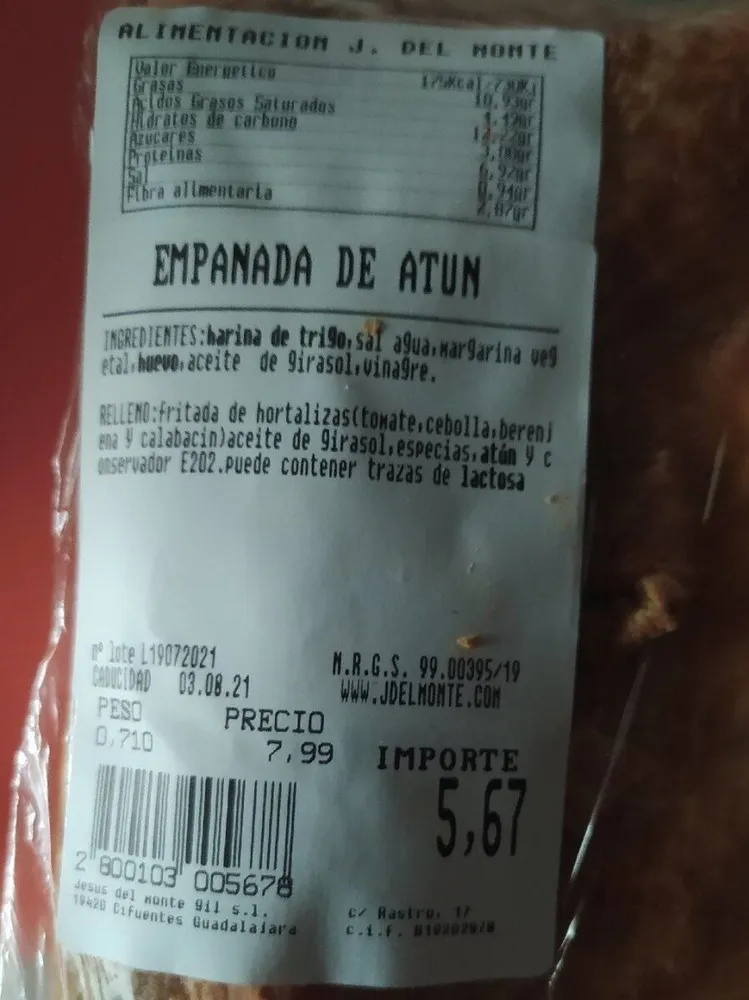 Empanada de atún