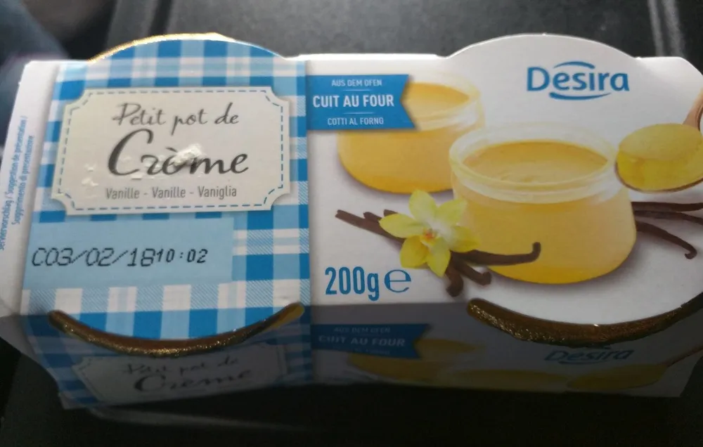 Petit pot de crème vanille