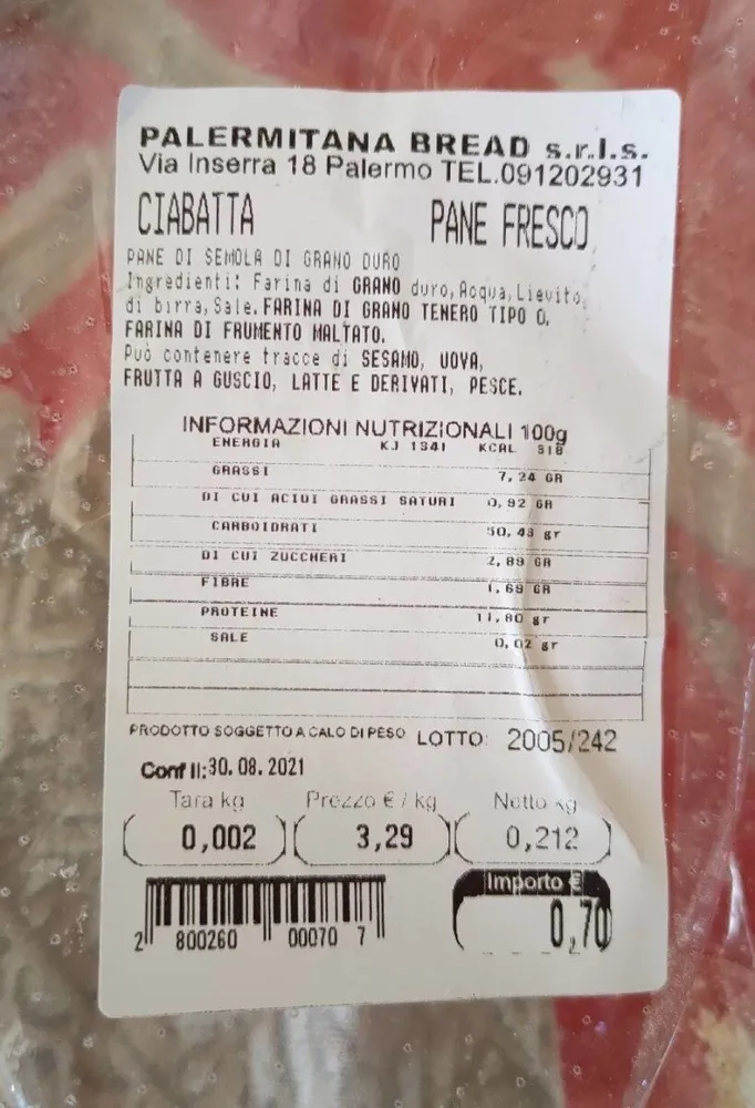 Pane Ciabatta