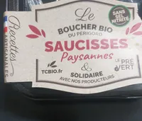 Saucisses paysannes, le boucher bio du perigord