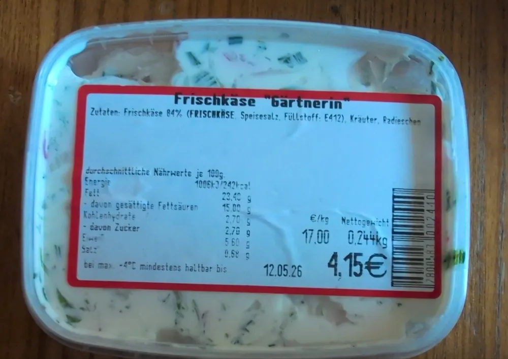 Frischkäse "Gärtnerin"