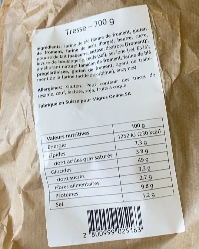 Tresse - 700 g