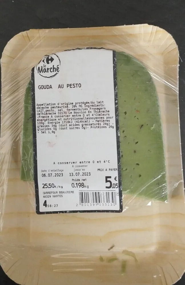 Gouda au pesto