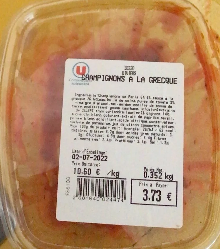 Champignons à la grecque