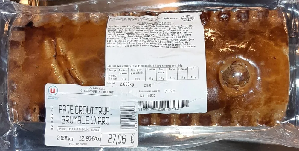 Pate en croûte truffe