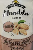 Mandeln blanchiert, geröstet