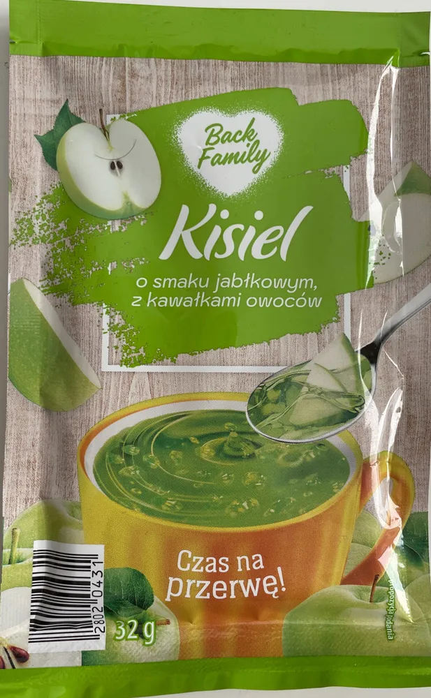 Kisiel o smaku owoców leśnych z kawałkami owoców
