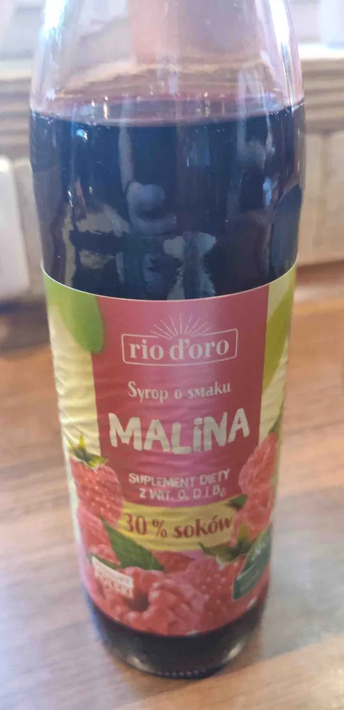 Syrop o smaku malina