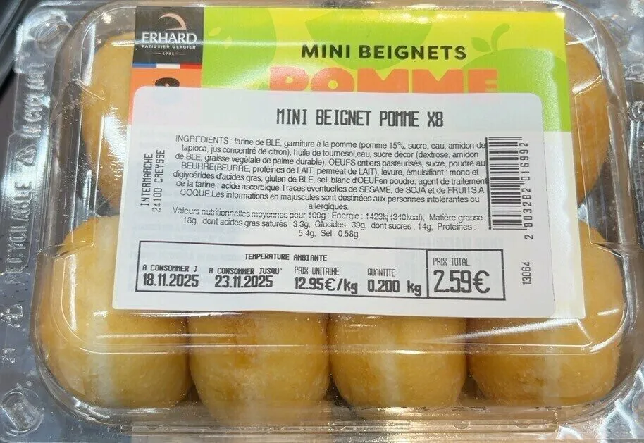 Mini beignet au pomme