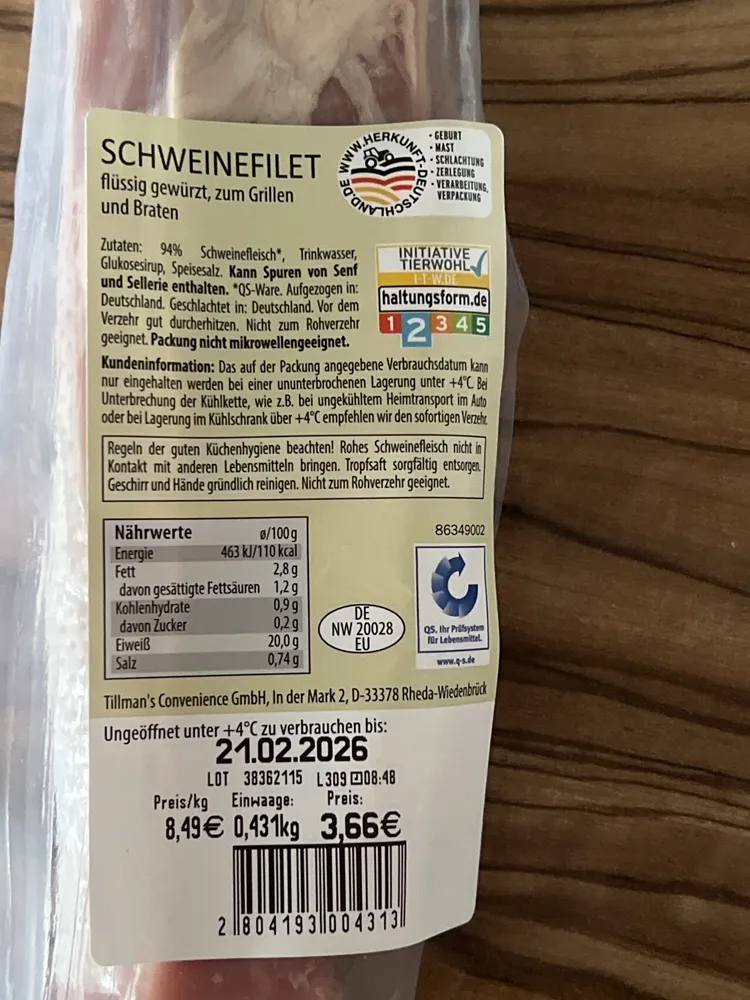 Schweinefilet