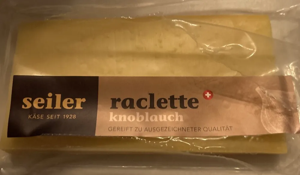 Scheiben Raclette Knoblauch