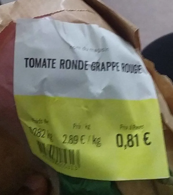 Tomate Ronde Grappe Rouge