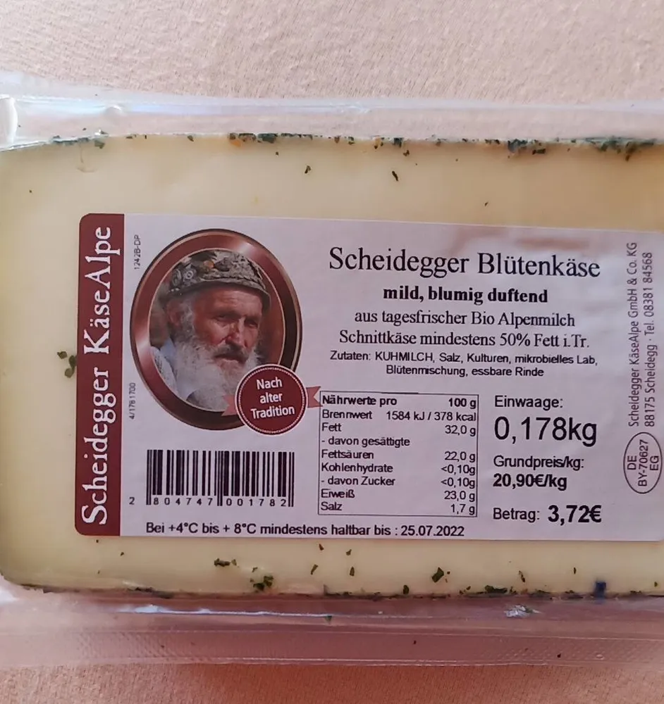 Scheidegger Blütenkäse