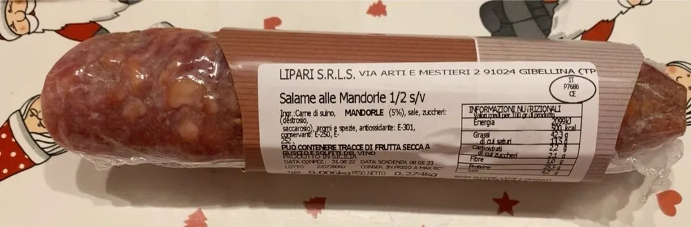 Salame alle mandorle
