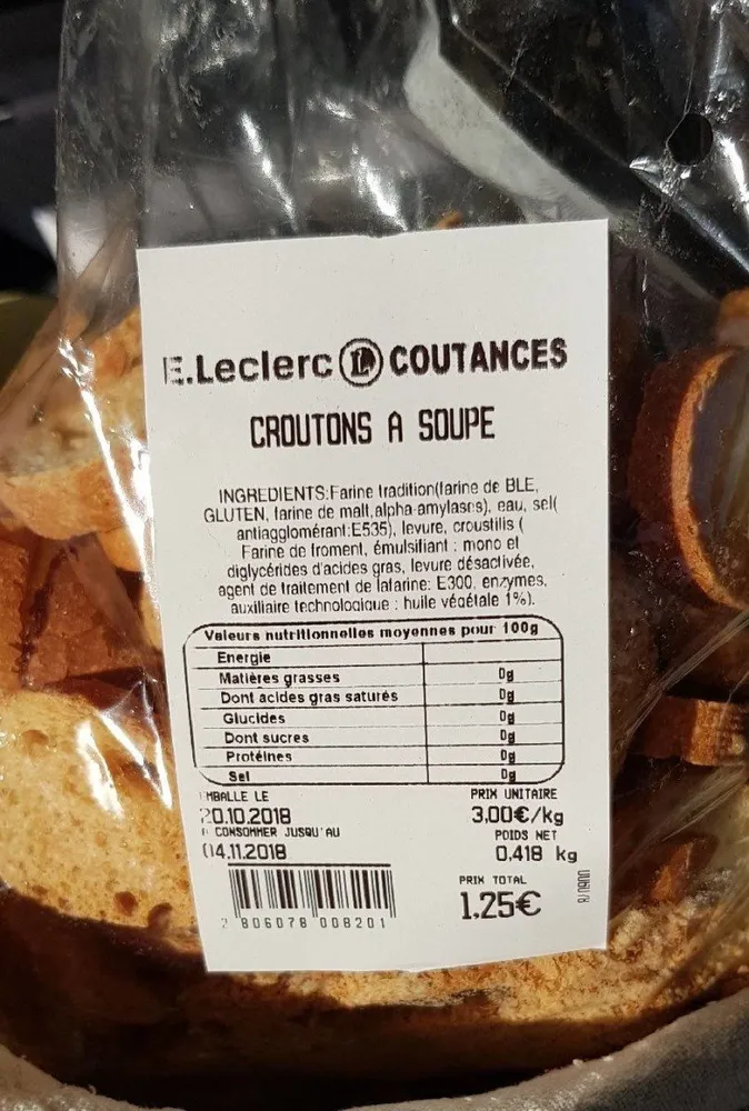 Crouton à soupe