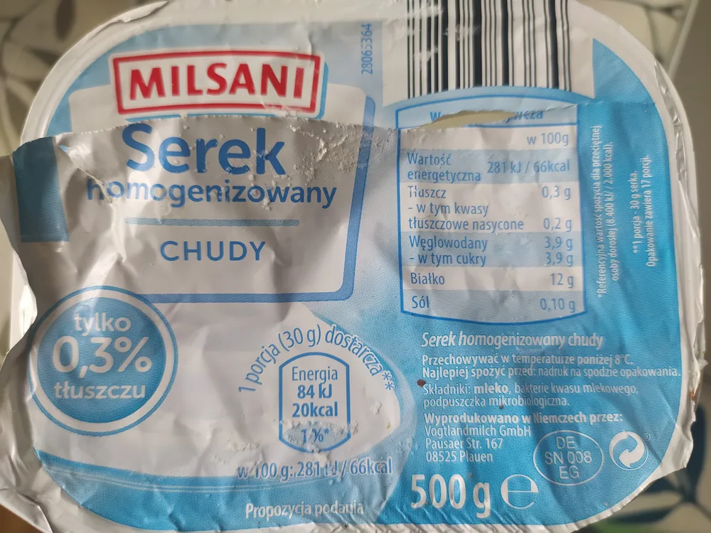 serek homogenizowany chudy