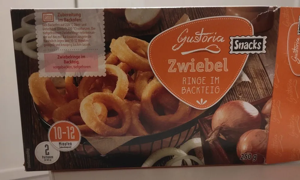 Zweibel Ringe im Backteig