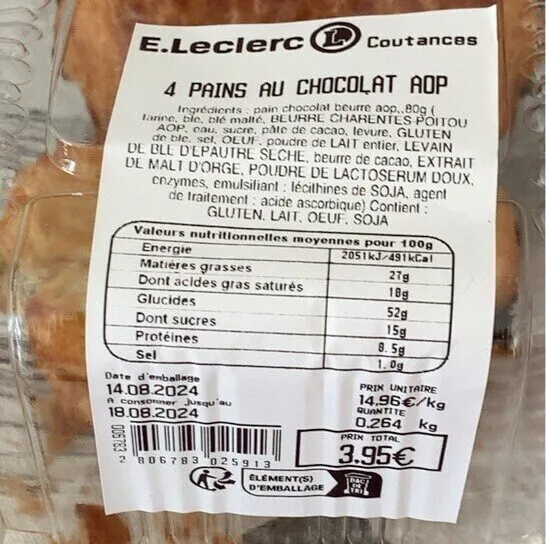 pain au chocolat aop