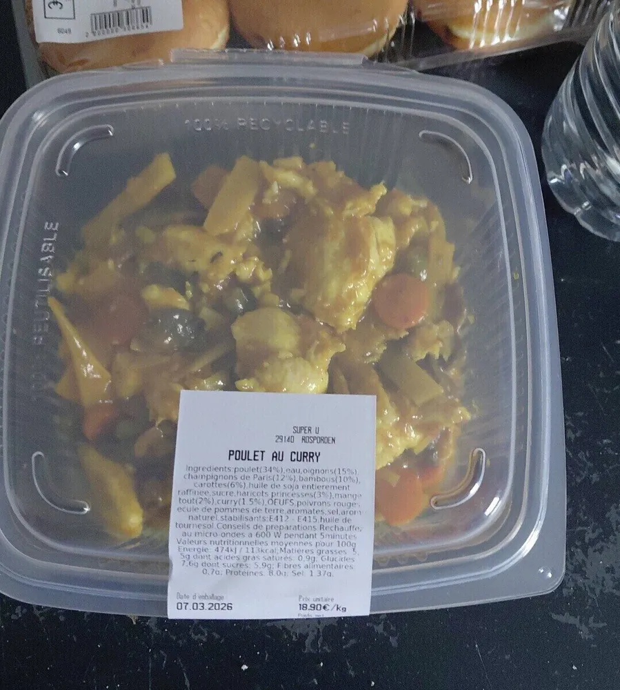 Poulet curry