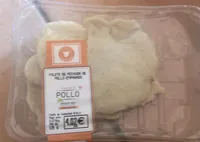 Filete de pechuga de pollo empanado