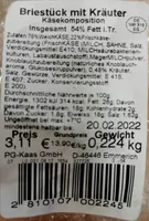 Brie Stück mit Kräuter