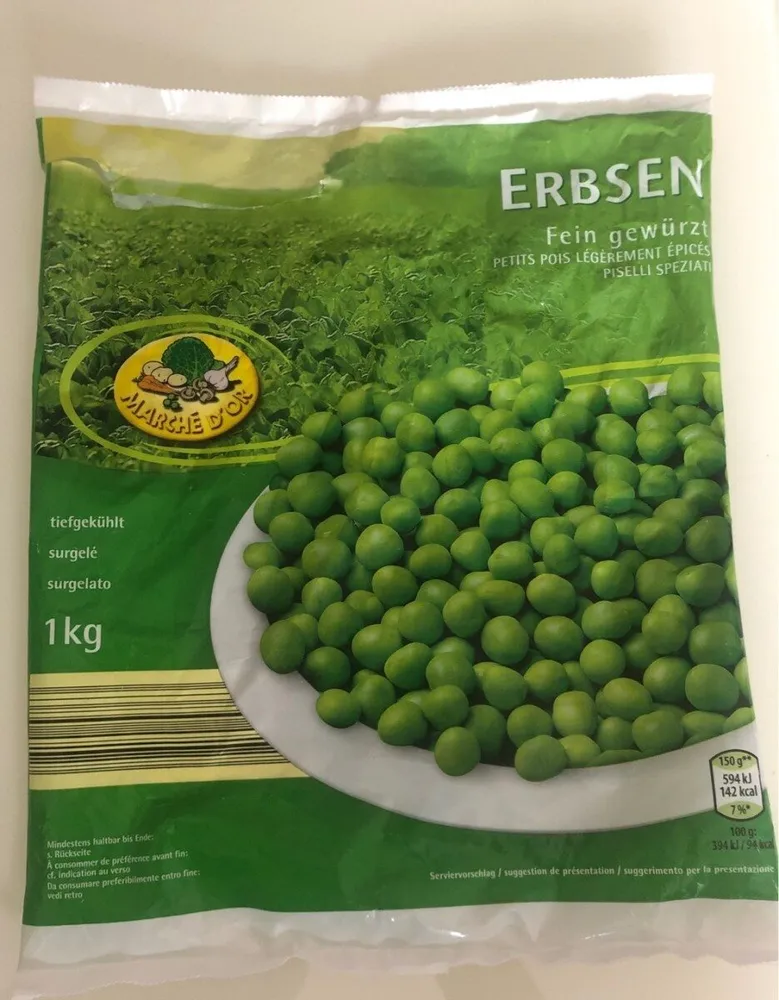 Petits pois légèrement épicé