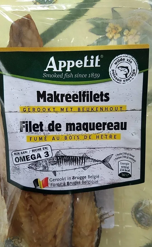 Filet de maquereau fumé