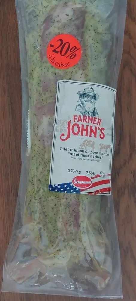 Filet mignon de porc mariné ail et fines herbes
