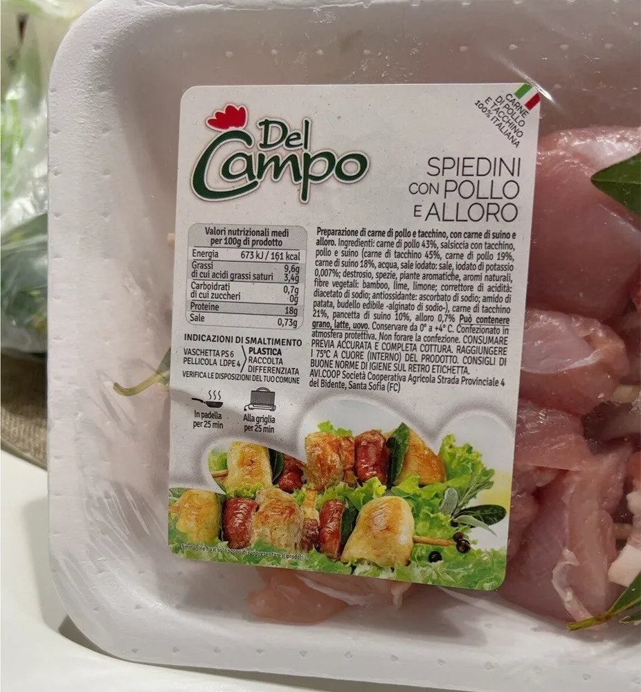 Spiedini con pollo alloro