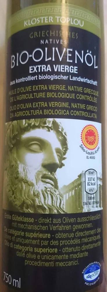 Griechisches natives Bio-Olivenöl extra vierge