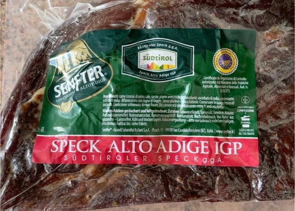 Speck Alto Adige igp