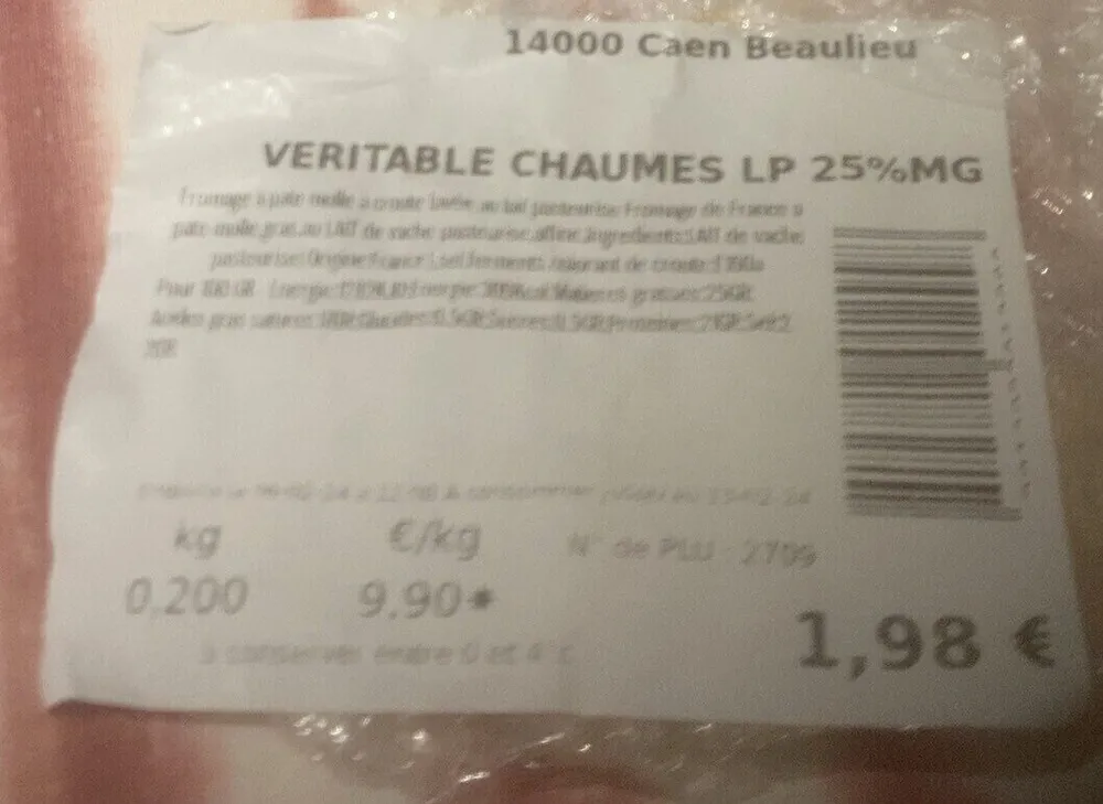 Veritable chaumes