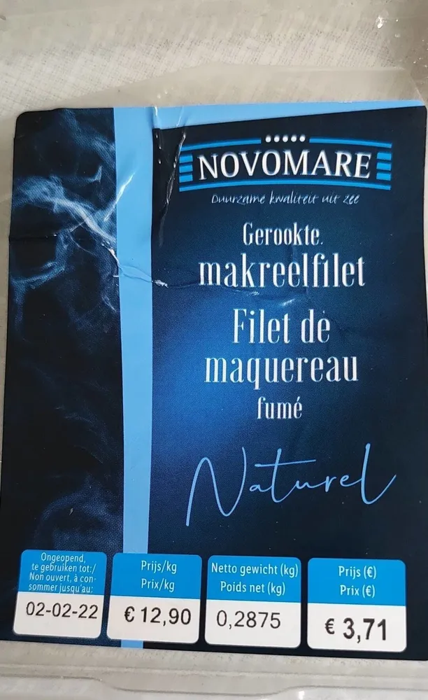 Filet de maquereau fumé