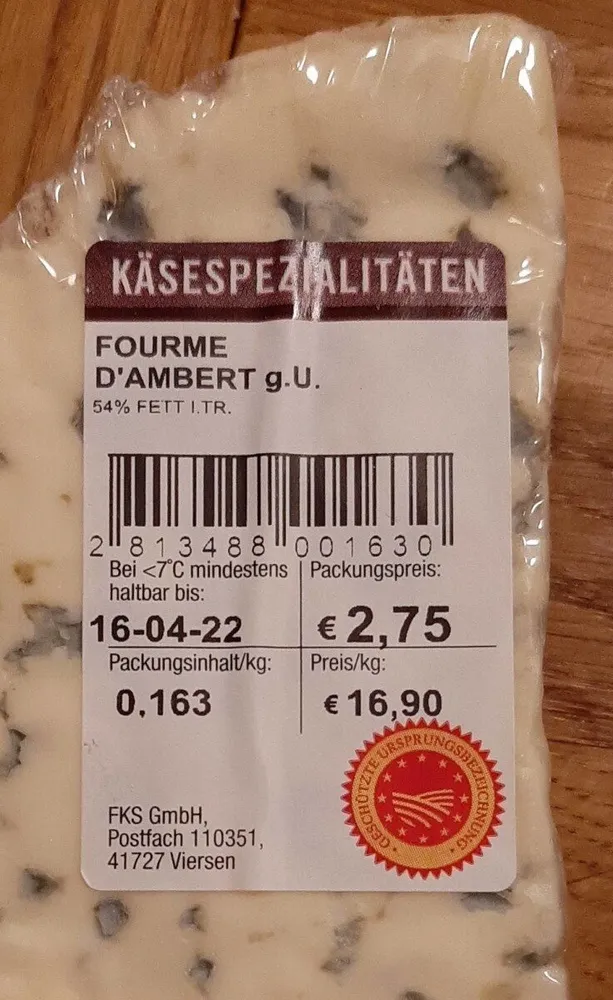 Käse Fourme D'ambert