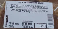 Lot 6 croissants pur beurre