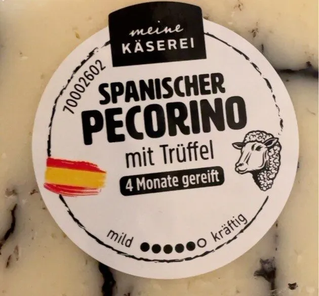 Spanischer pecorino mit trüffel