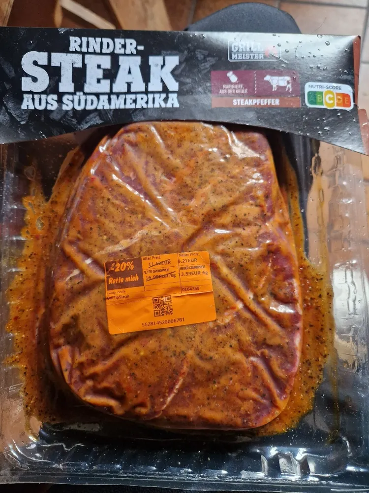Rinder Steak Aus Südamerika