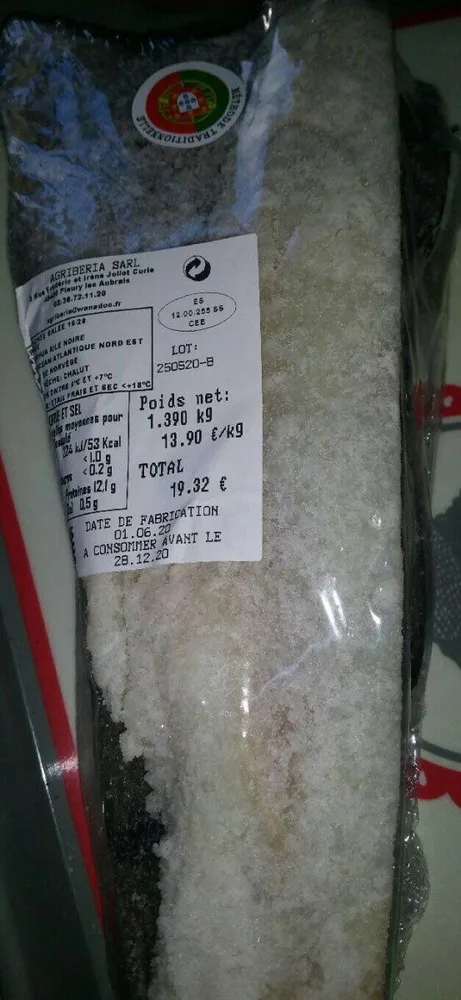 Morue séchée Et salee