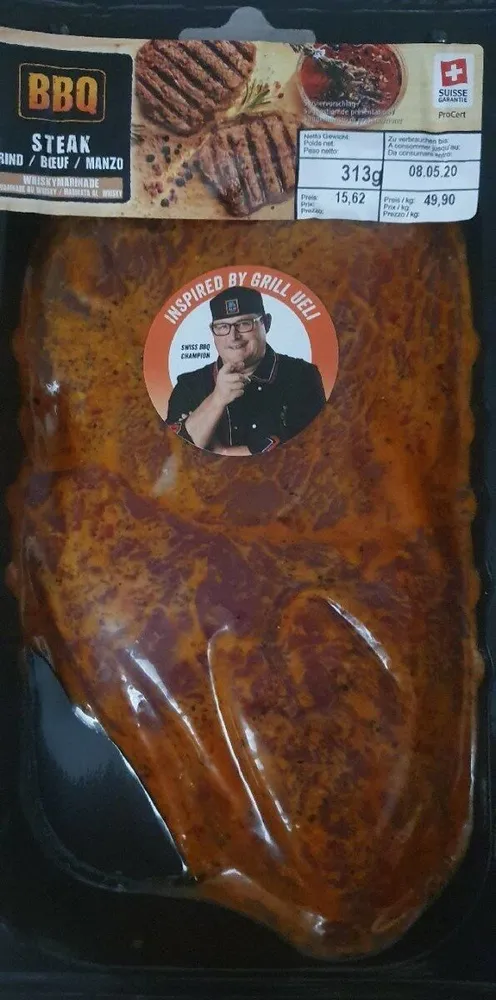 Quasi de bœuf mariné au whisky