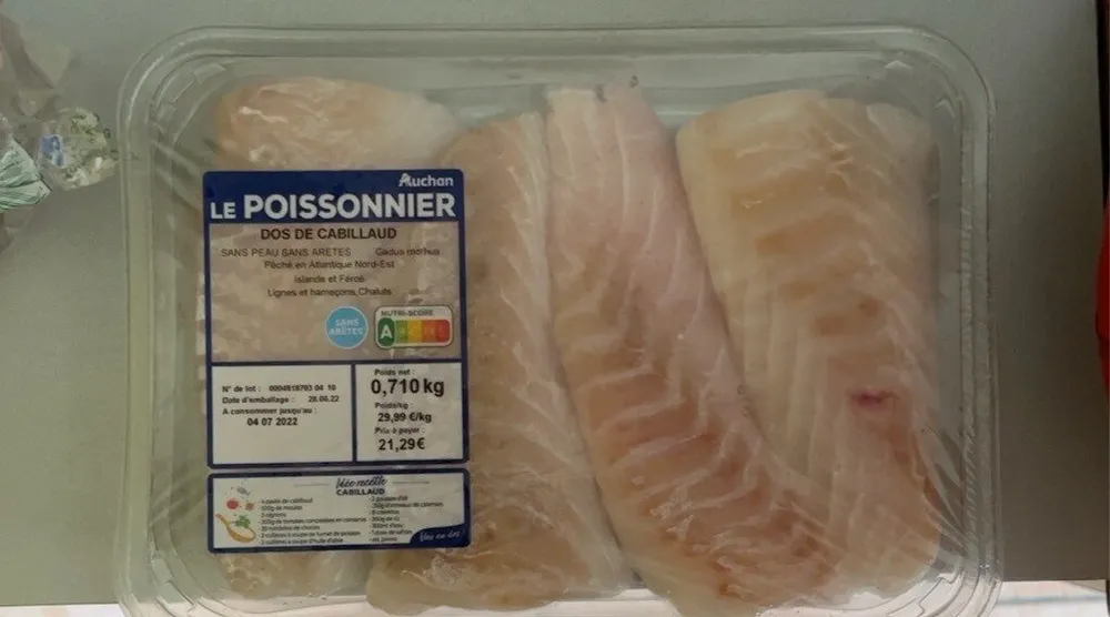 Le poissonnier dos de cabillaud