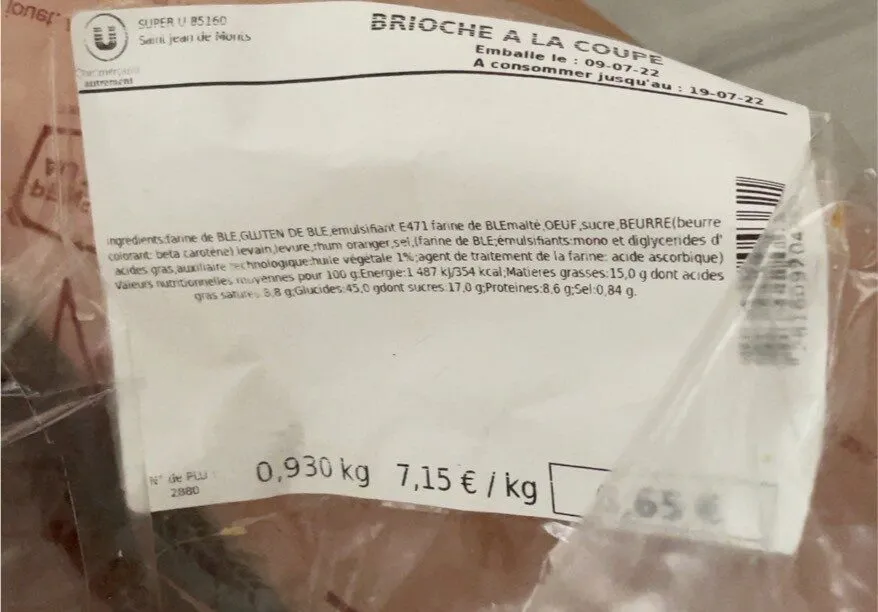 Brioche a la coupe