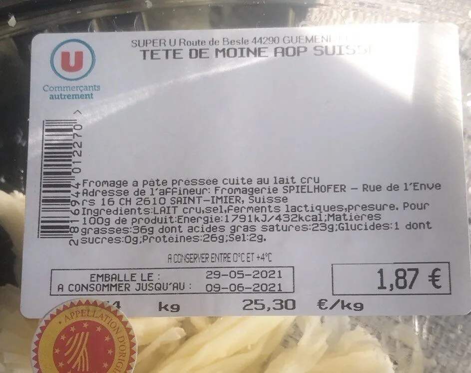 Tete de moine