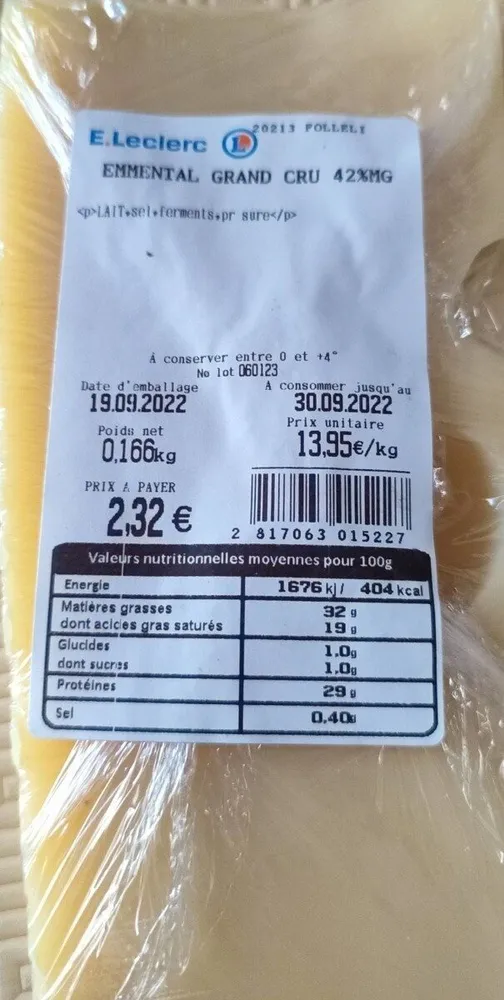 Emmental grand cru
